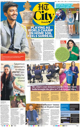 Cover of Hindustan Times (Ranchi) - Live