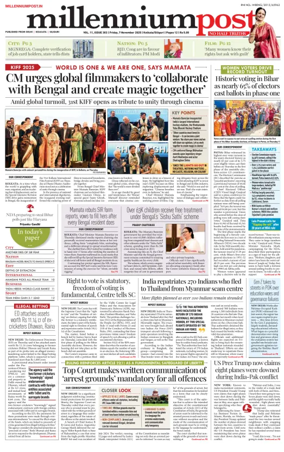 Cover of Millennium Post (Kolkata)