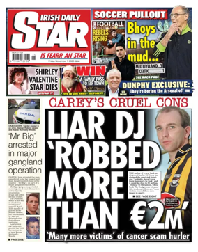 Cover of Irish Daily Star