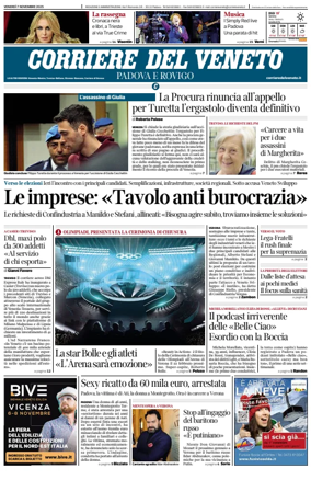 Cover of Corriere del Veneto (Padova e Rovigo)