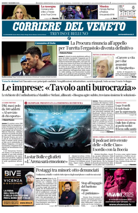 Cover of Corriere del Veneto (Treviso e Belluno)