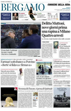 Cover of Corriere della Sera (Bergamo)