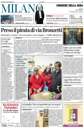 Cover of Corriere della Sera (Milano)
