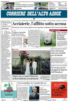 Cover of Corriere dell'Alto Adige