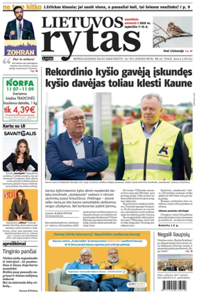Cover of Lietuvos Rytas