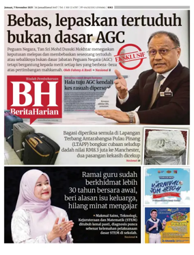 Cover of Berita Harian