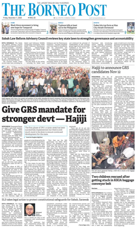 Cover of The Borneo Post (Sabah)