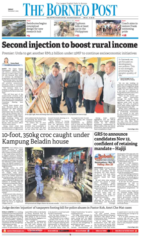 Cover of The Borneo Post