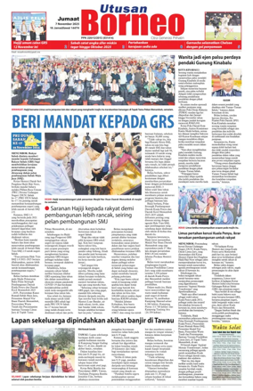 Cover of Utusan Borneo (Sabah)