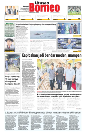 Cover of Utusan Borneo (Sarawak)