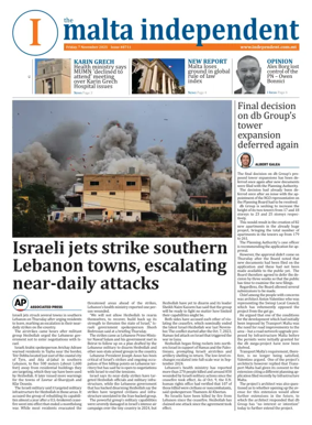 Cover of Malta Independent