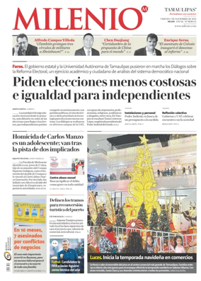 Cover of Milenio Tamaulipas