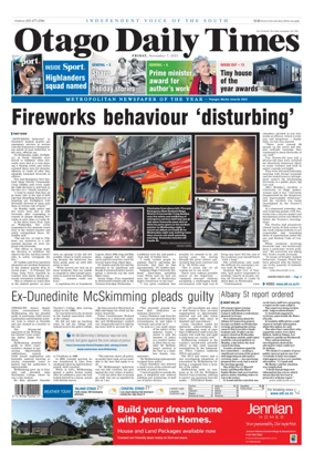 Cover of Otago Daily Times