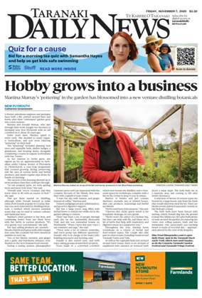 Cover of Taranaki Daily News