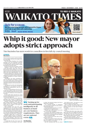 Cover of Waikato Times