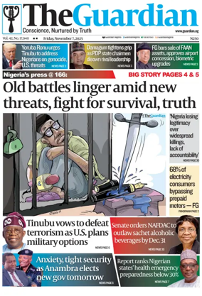 Cover of The Guardian Nigeria