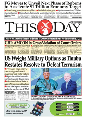 Cover of THISDAY