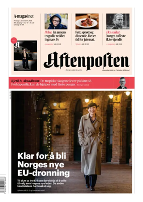 Cover of Aftenposten