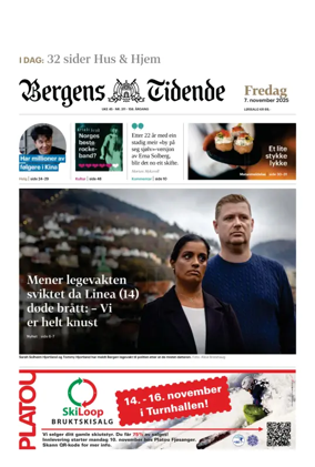 Cover of Bergens Tidende