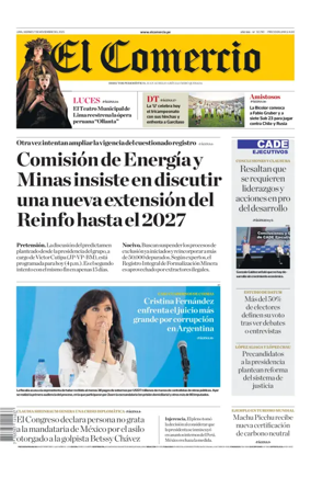 Cover of Diario El Comercio