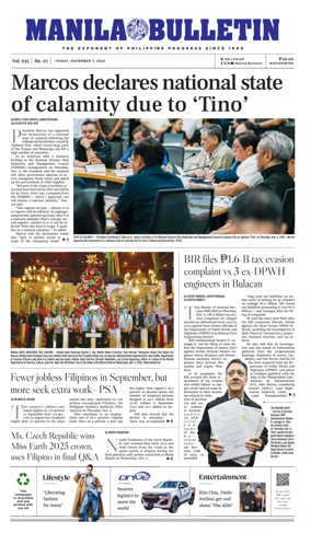 Cover of Manila Bulletin