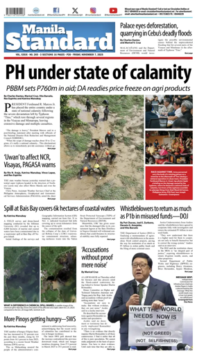 Cover of Manila Standard