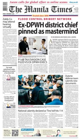 Cover of Manila Times