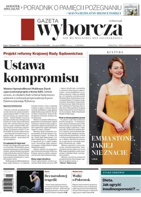 Cover of Gazeta Wyborcza