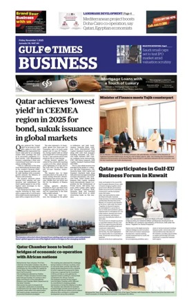 Cover of Gulf Times Business