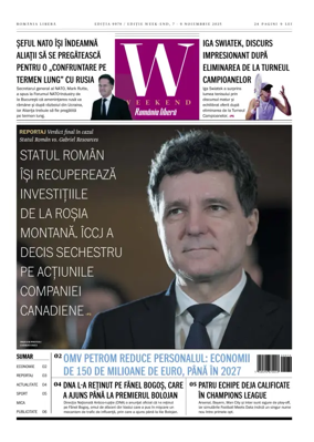 Cover of Romania Libera - Friday Edition