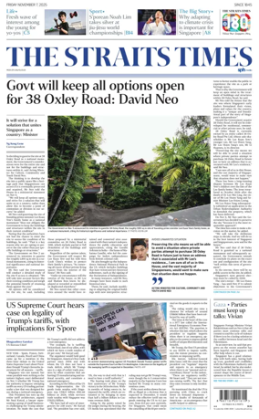 Cover of The Straits Times