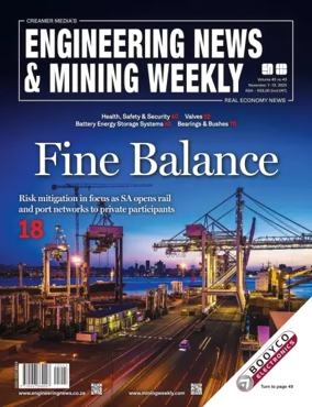 Cover of Engineering News and Mining Weekly