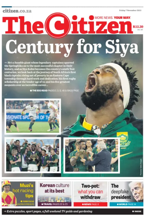 Cover of The Citizen (KZN)