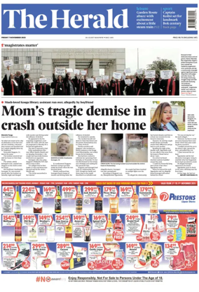Cover of The Herald (South Africa)