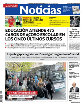 Cover of Diario de Noticias (Spain)