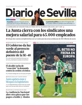 Cover of Diario de Sevilla