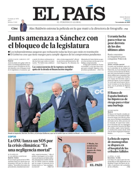 Cover of El País (Nacional)