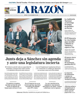 Cover of La Razon (Madrid)