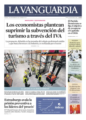 Cover of La Vanguardia