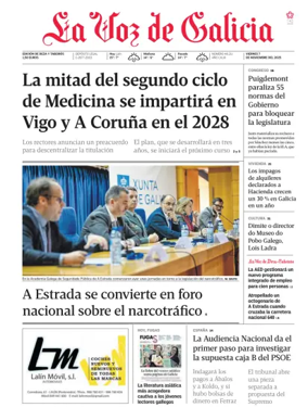Cover of La Voz de Galicia (Deza)
