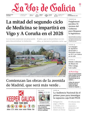 Cover of La Voz de Galicia (Lugo)