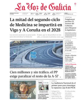 Cover of La Voz de Galicia (Pontevedra)