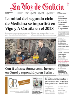 Cover of La Voz de Galicia (Viveiro)
