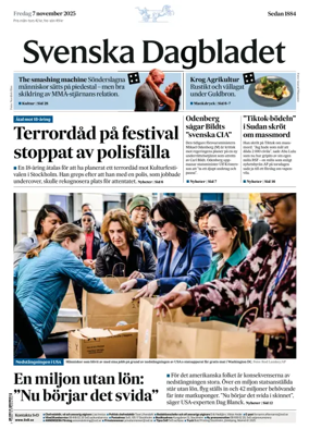 Cover of Svenska Dagbladet