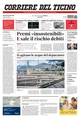 Cover of Corriere del Ticino