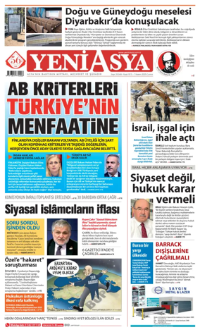 Cover of Yeni Asya