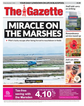 Cover of Blackpool Gazette