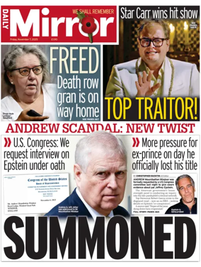 Cover of Daily Mirror