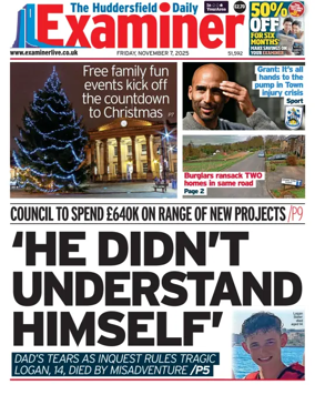 Cover of Huddersfield Daily Examiner