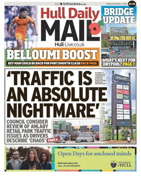 Cover of Hull Daily Mail